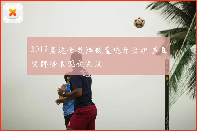 2012奥运会奖牌数量统计出炉 多国奖牌榜表现受关注